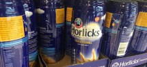 Horlicks on display.