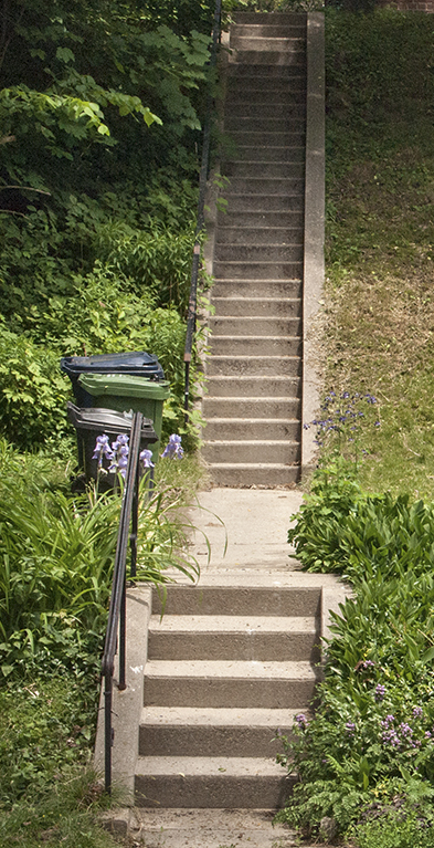 Stairway from street.