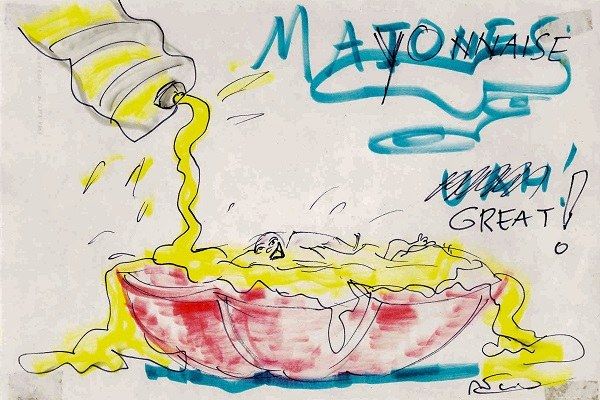 Mayo cartoon by Fellini.