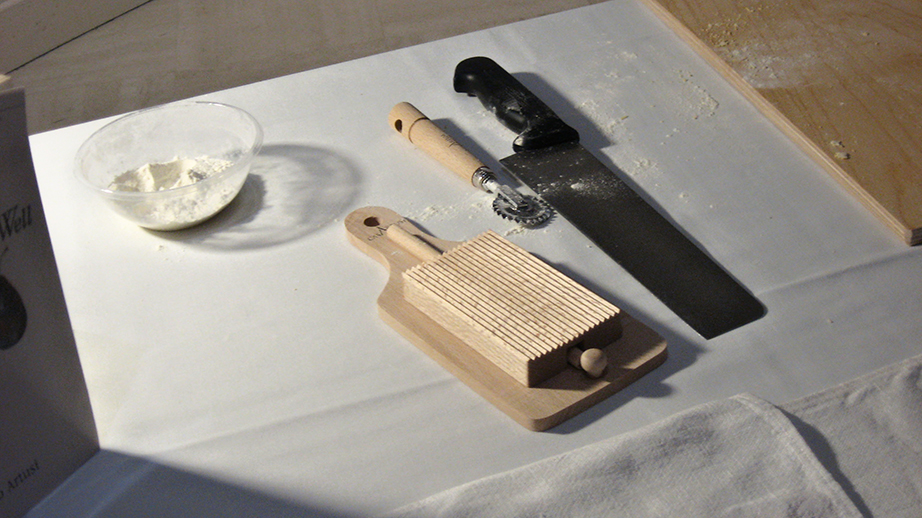 Pasta-making tools.