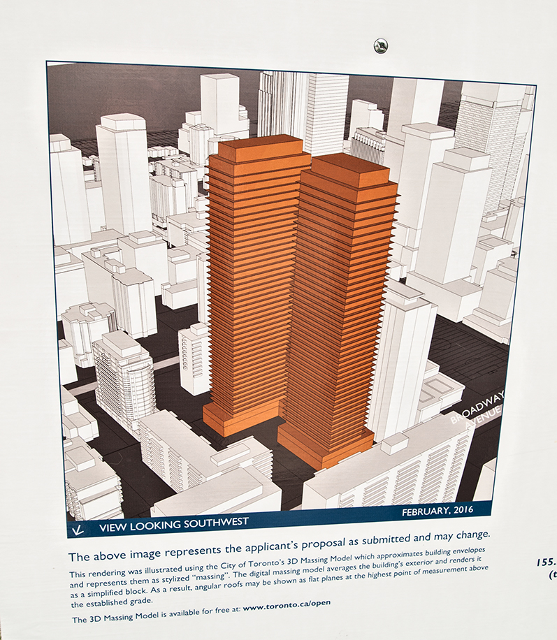 Drawing of proposed new towers.