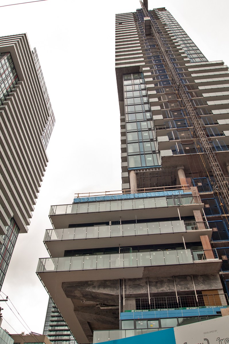 High rise buildings, completed and under construction.